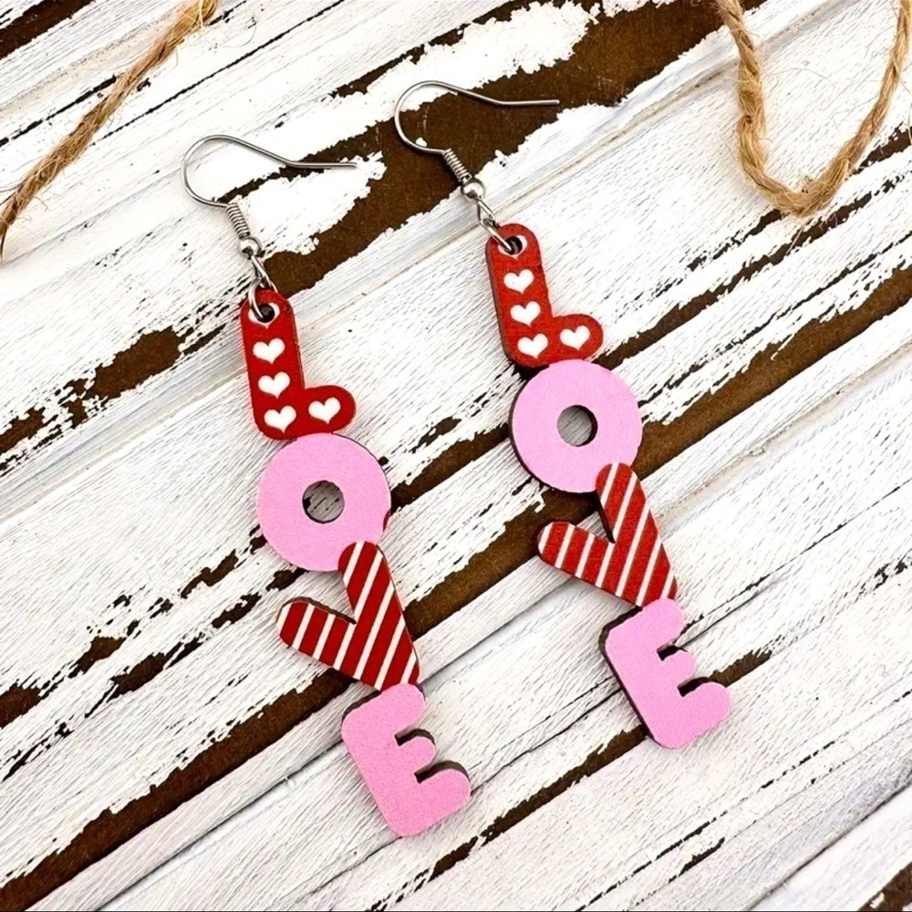 LOVE Dangle Earrings